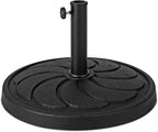 Tangkula Umbrella Base, 40 lbs Capacity Heavy-Duty Patio Outdoor Round Umbrella Stand for 9 ft Umbrella, Fit for 1.5-1.9 inches Table Market Offset Pool Umbrella, Weighted Umbrella Base