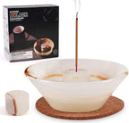 Radicaln Marble Incense Holder for Stick 5.5" Inches Handmade White Onyx Marbles Ashtray for Home Décor, Ideal Palo Santo Holder & Incense Holder Marble for Living Room