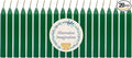 Alternative Imagination Green Chime Candles - 20 Pack of Unscented 4 Inch Mini Taper Candles - Dripless Long Burning Ritual Candles for Meditation, Spell Work, Healing, Prosperity, Growth & Home Decor