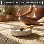 5 Palo Santo Sticks with White Holder (White)