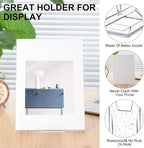 24 Pack 5.91 Inches Acrylic Book Stand for Display Adjustable Clear Display Holder Easel Collector Stand for Home Office Comic Album Cd Magazine Postcard Artworks (5.91 x 6.1 x 3.15 Inch)