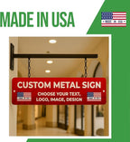 Custom Metal Signs by BCB for Outdoor Use – Heavy-Duty 1mm Thick Personalized Metal Sign | Vintage Outdoor Wall Art, Yard Decor, Street, Garage & Garden Signs | Multiple Sizes | Made in USA