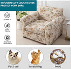 KRFOONN 2 Piece Chair Covers Printed Sofa Covers Couch Covers Washable Armchair Sofa Couch Slipcover Furniture Protector with Elastic Bottom for Living Room (Armchair, 57), Small