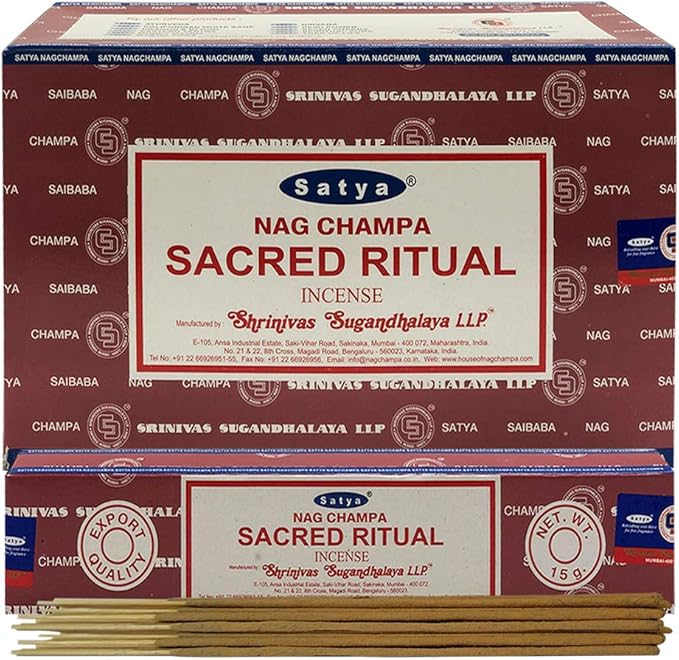 Sacred Ritual Incense Sticks and Holder Bundle - Satya Incense