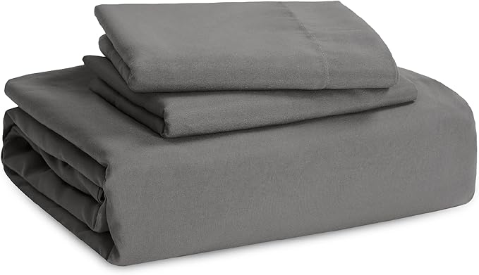 Bedsure Dark Grey Oversized Queen Duvet Cover - 3 Pieces Prewashed Cotton-Like Polyester Extra Soft Bedding Set, Includes 1 Duvet Cover 98x98 Inches with Zipper Closure & 2 Pillow Shams, No Comforter