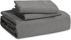 Bedsure Dark Grey Oversized Queen Duvet Cover - 3 Pieces Prewashed Cotton-Like Polyester Extra Soft Bedding Set, Includes 1 Duvet Cover 98x98 Inches with Zipper Closure & 2 Pillow Shams, No Comforter