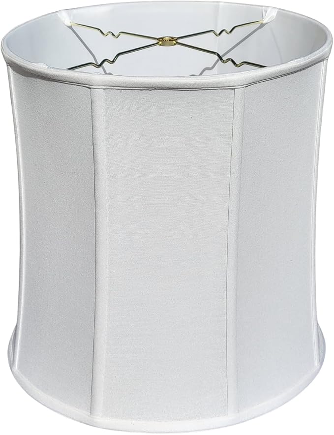 Royal Designs, Inc. BSO-719-16LNWH Drum Basic Lamp Shade, 15 x 16 x 16, Linen White