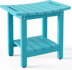 HIPS Shower Benches for Inside Shower, Shower Stool with Space-Efficient Storage Shelf, Waterproof Shower Chair Seat for Spa Bathroom(Sky Blue)