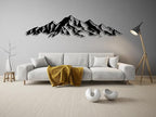 Vailla Mountain Wall Art Decor Wall Hanging Sculpture Modern Home Decoration Nature Wall Decor Large Wooden Art 3D Textured Sculptures for Living Room Bedroom Office Dinnig Room
