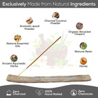 Satya Super Hit Incense Sticks, Satya Bng (Bangalore) Insenses 15gmx12 Pack with Raajsee Incense Holder Bundle, Satya Nagchampa Natural Incense