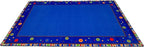 KIDCARPET.COM ABC Dots Rectangle Classroom Rug | Bordered Area Rug for Preschool Daycare Learning, 4' x 6'