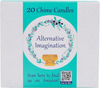 Alternative Imagination Pink Chime Candles - 20 Pack of Unscented 4 Inch Mini Taper Candles - Dripless Long Burning Ritual Candles for Meditation, Spell Work, Birthdays, Ceremonies & Home Decor