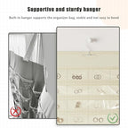 1 Pack Hanging Jewelry Organizer 80-Pocket Dual-sided Jewelry Storage for Earring Necklace Bracelet Ring Travel Holder, Beige