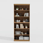 Casaphoria 6 Tier Wooden Bookshelf, 72" H Tall Book Shelf with Adjustable Shelves, Wide Bookshelf with 16" Deep Storage Space for Living Room,Bedroom & Home Office