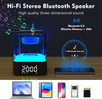 Night Light Bluetooth Speaker, Multi-Functional Dual Alarm Clock, MP3 Player, Touch Sensor Bedside Lamp, 48 RGB Color Changing, Gifts for 10 11 12 13 14 Year Old Teenage Boys Girls
