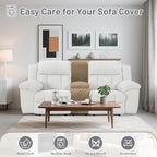 Reclining Sectional Couch Covers Velvet L Shape Recliner Sofa Middle Console Cover for Dogs Pets Washable Anti Slip 1 Additional Recliner Center Console Slipcovers (1 Console, Camel)