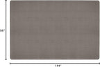 House, Home and More Skid-Resistant Carpet Indoor Area Rug Floor Mat - Gray - 8 Ft X 12 Ft - Non Slip Rubber Backing, Stain Resistant, Dog Friendly, Living Room Bedroom Kitchen Entryway