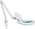 Neatfi Elite XL HD Super LED Magnifying Lamp with Clamp – 7” Glass Lens, 6500K Daylight, Glare-Free, Adjustable Arm, Lamp for Reading, Sewing, Crafting (7 Inch Lens, White)