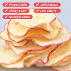 iGAOZM Dried Apple Slices,3.52oz/100g,No Sugar Added No Additives,Chewy & Soft, Dehydrated Apples for Cocktails Garnish,Healthy Snack,Crafts Potpourri,Bowl Fillers Decoration