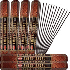 Amber Sandal Incense Sticks and Incense Stick Holder Bundle Insence Insense Hem Incense Sticks