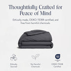 Brooklinen Luxury Percale Duvet Cover – 100% Cotton, Cool, Crisp, Extra-Long Corner Ties, Button Closure, Soft & Breathable – Machine Washable, Duvet Cover Full/Queen Bed Sizes (Slate)
