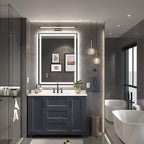 24x32 Inch Led Mirror for Bathroom with Front Light and Backlit, Bathroom Mirror with Led Lights, Vanity Mirror with Lights for Wall, Anti-Fog, Dimmable, Memory Function, Tempered Glass