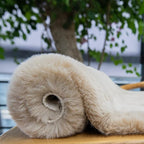 Washable Area Rug 6x9 Rugs for Living Room Camel Plush Faux Bunny Fluffy Fur Rugs for Bedroom Large Shag Nursery Rugs