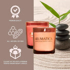 Premium Aromatherapy Candle Set | Stress Relief Soy Wax Candles with Relaxing Scents | Scented Candles for Home Yoga, Meditation & Spa | Luxury Candle Gift Set (4 Pack, 5oz Each) Total 20oz