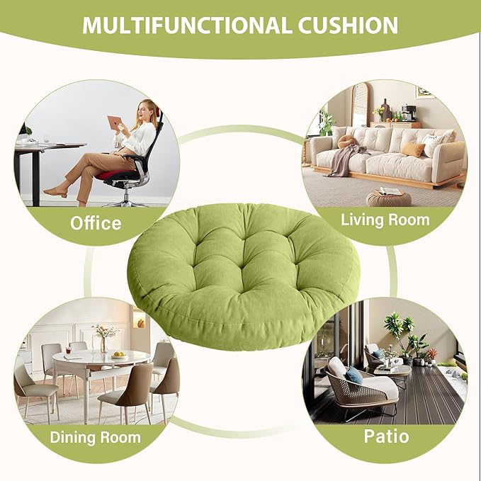 Tiita Outdoor Cushions Square Floor Pillow Thicken Tufted Seat Pad Large Floor Cushion for Yoga Meditation Living Room