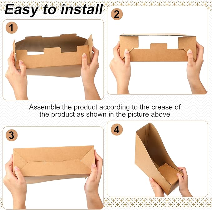 Thenshop 24 Pcs Cardboard Magazine File Holders Magazine Book Bin Box with Label Sticker Paper Organizer Storage Folder for Desk Shelves School Classroom Office Supplies(Classic,Brown)