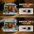 Pet Grooming Trailer Animated Christmas Village with LED Lights and Music