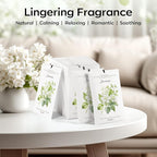 MYARO 12 Packs Jasmine Scented Sachets for Drawer and Closet, Long-Lasting Air Freshener Sachet Bag Drawer Car Bathroom Deodorizers Fresh Scent Home Fragrance