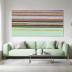 ZENPEE Green Abstract Wall Art with Wood Frame, Modern Canvas Prints Hanging Decor for Living Room, Office, Hallway, or Entryway | 24" x 48"