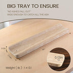 Koville Marble Incense Holder, Incense Holder for Sticks, Incense Sticks Holder Ash Catcher for Meditation Yoga SPA, Natural Stone Incense Burner, Home Table Decor (Travertine)