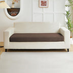 Couch Covers for 2 Cushion Sofa Pet Friendly Couch Cushion Covers Universal Sofa Covers Washable Stretch Slipcovers for Sectional Sofa (Texture Brown, Large Double Seat Cover)
