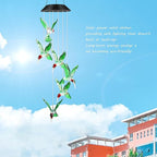 JOBOSI Hummingbird Decor Gifts, Solar Hummingbird Wind Chimes Lights, Mothers Day Wind Chime Gift, Gifts for mom, Women, Grandmother, Outdoor Garden Lawn Yard Decor (XL/3.5 * 4.5in)