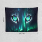 VUMIVI Cat Eye Galaxy Tapestry Mystical Northern Lights Starry Sky Abstract Aurora Art Magical Fantasy Decor Tapestry Wall Hanging for Living Room Bedroom Dorm Classroom Aesthetic Decor W40xL30in