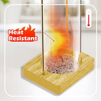 Incense Holder for Sticks, Insence-Stick Holder, Anti-Ash Flying No Mess Incense Burner, Incense Stick Holder with Glass Ash Catcher, for Yoga Spa Meditation Home Decor(2 Pack)
