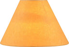 Aspen Creative 56041, Hardback Empire Transitional UNO Lamp Shade, Carrot Orange Parchment Wrinkled Paper, 4" Top x 10" Bottom x 7" Slant Height, Slip 33mm