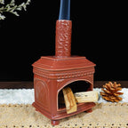 Palo Santo Burner Holder-Ceramic Mini Chiminea, Incense Chimney-Style Burning Smudge Bowl for Sage, Incense Cones, Incense-Stick Fits Small Candle-Ideal for Home Altar, Zen/Meditation