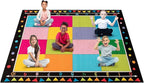 Booooom Jackson Classroom Carpet, Children's Classroom Rug 8'5"x6'5”Kid Rug with Non-Slip Backing,Children's Classroom Educational Seating Carpet Elementary