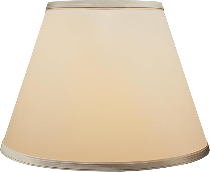 Aspen Creative 32690, Transitional Empire Shape Spider Construction Lamp Shade, Champagne, 7" Top x 13" Bottom x 9-1/2" Slant Height