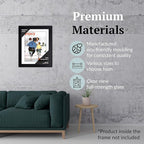 Creative Picture Frames 10.75 x 13.75 Magazine Frame with Full-Strength Glass, Holds Up To A 1/4" Thick Media with Installed Hangers for Easy Mounting, 12x15 Black Frame with White Mat