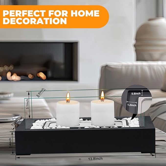 DIY S'Mores Maker with 4pcs of Roasting Sticks - US Patent Design - Unique Hurricane Candle Holder for 2.5 inch Pillar Candle, Home Decoration Gift & Housewarming Gift, Fun for Friday Nights