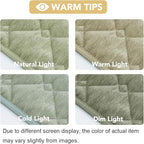 H.VERSAILTEX Couch Cover Chenille Pet Fuzzy Sofa Covers for 2 Cushion Couch Anti Slip Washable Sofa Slipcovers with Strap Soft Couch Protector Cover for Dogs Cats Kids(27.6" x 59", Tender Green)