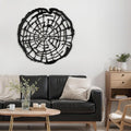 SIGNLEADER Metal Wall Art Decor Botanical Leaf Modern Abstract Wall Sculpture Hangings Home Decoration for Living Room, Bedroom, Bathroom, Kitchen, Outdoor - 30" Black