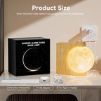 Sunrise Alarm Clocks for Heavy Sleepers,Night Lamp Clocks for Bedrooms with Moon Light,10 Light Effects,30/60/90 Timer,10 Sleep Nature Sounds,15 Ringtones,12 Volume Control with Snooze Function
