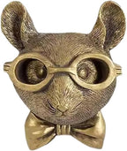 UITWMKTG Gold Animal Head Wall Decor Wall Sculpture Home Decor Statue for Living Room Office Bedroom Modern Decor for Men Women Rat