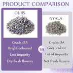 Treela 2 Pound Dried Lavender Bulk Dry Lavender Buds Fragrant Flower Petals for DIY Wedding Gift Fragrance Sachets
