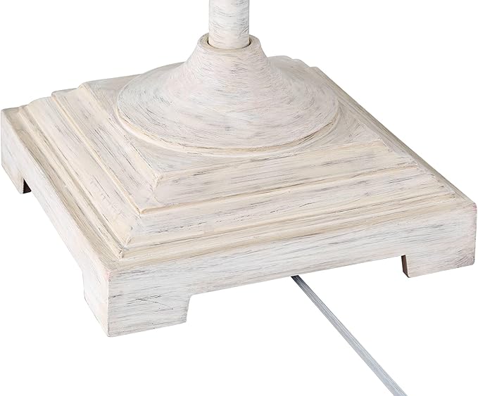 Barnes and Ivy Verona Traditional Shabby Chic 61 1/2" Tall Standing Floor Lamp Skinny Vintage White Living Room Bedroom House Reading Office Home Decor Entryway Dining Indoor Family Bedside